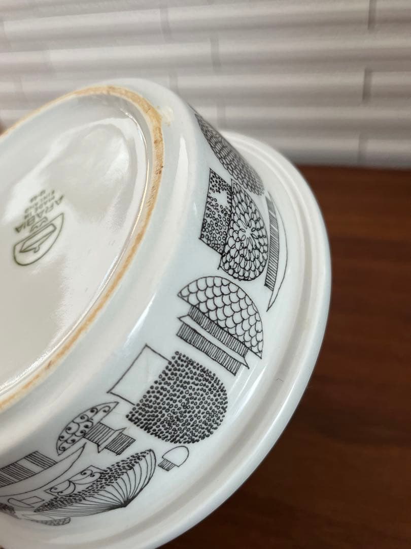 激レア☆ ARABIA Tatti ボウル　きのこ柄