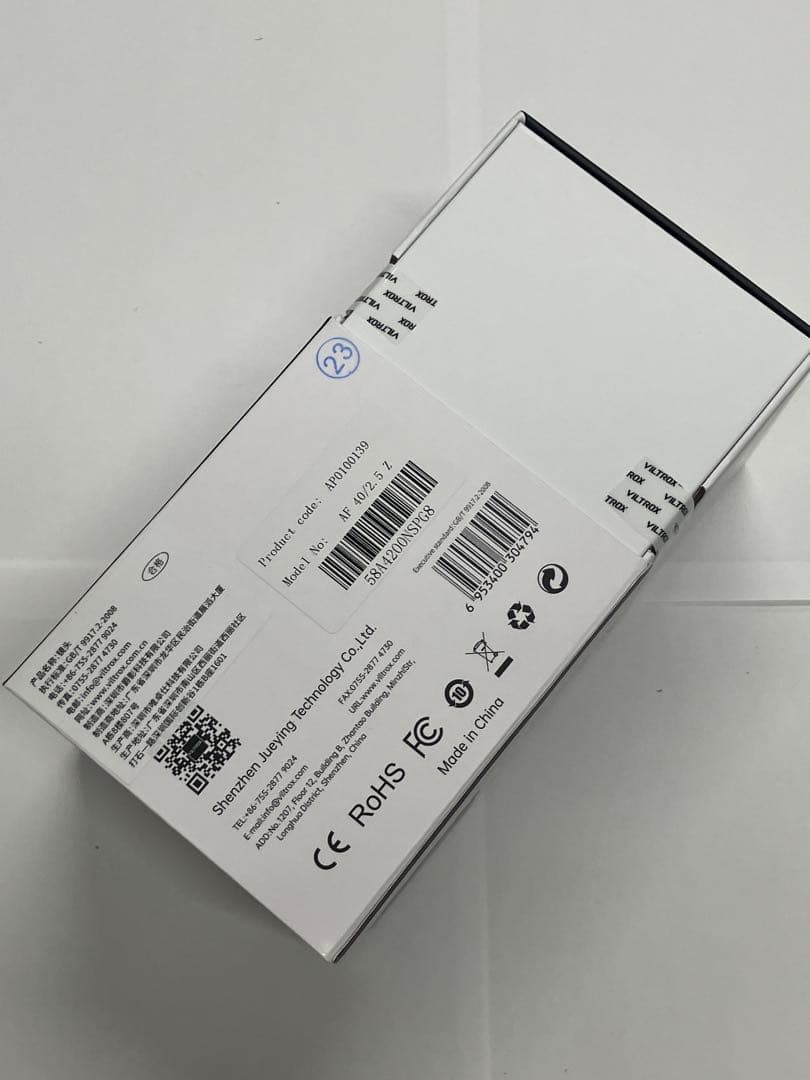 【新品】 Viltrox AF 40mm F2.5 Z おまけフィルター有り