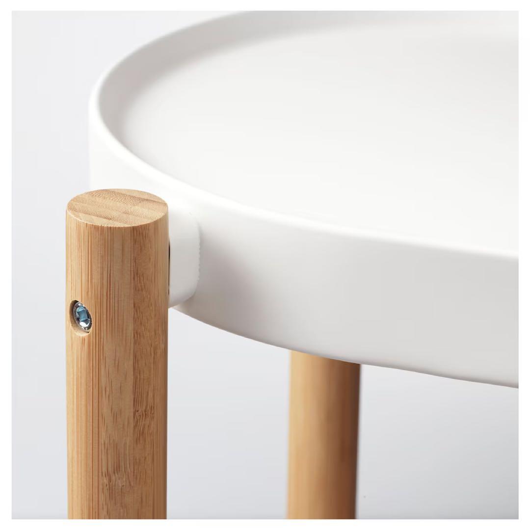 IKEA イケア　サッツマス プラントスタンド　竹/ホワイト　70 cm