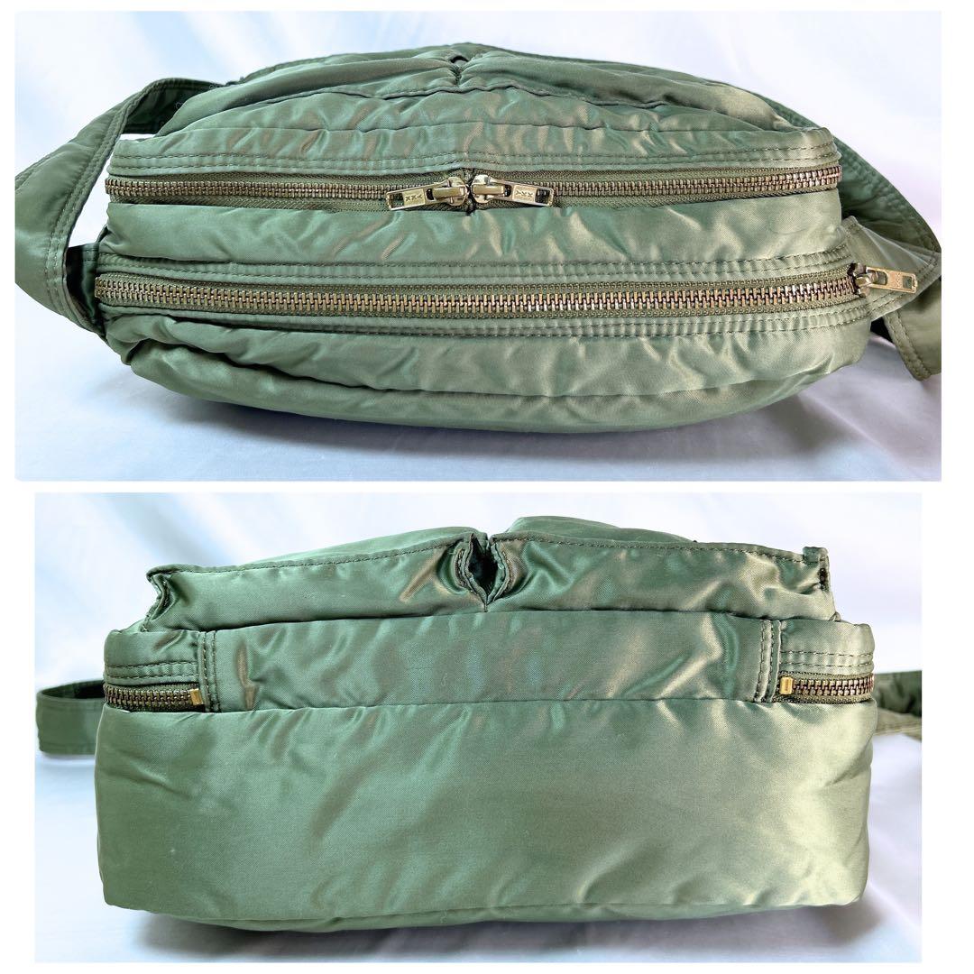 PORTER ポーター タンカー ショルダーバッグ 2層 セージグリーン