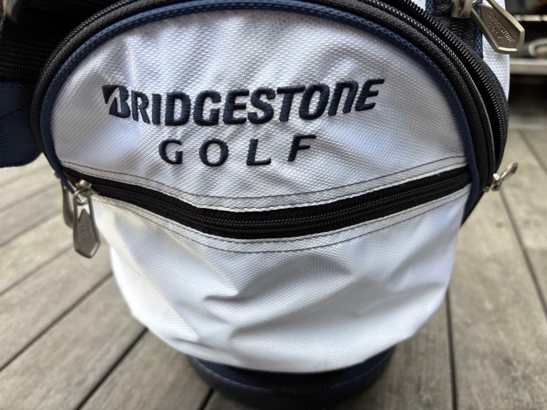 BRIDGESTONE GOLF キャディバッグ ホワイト/ネイビー