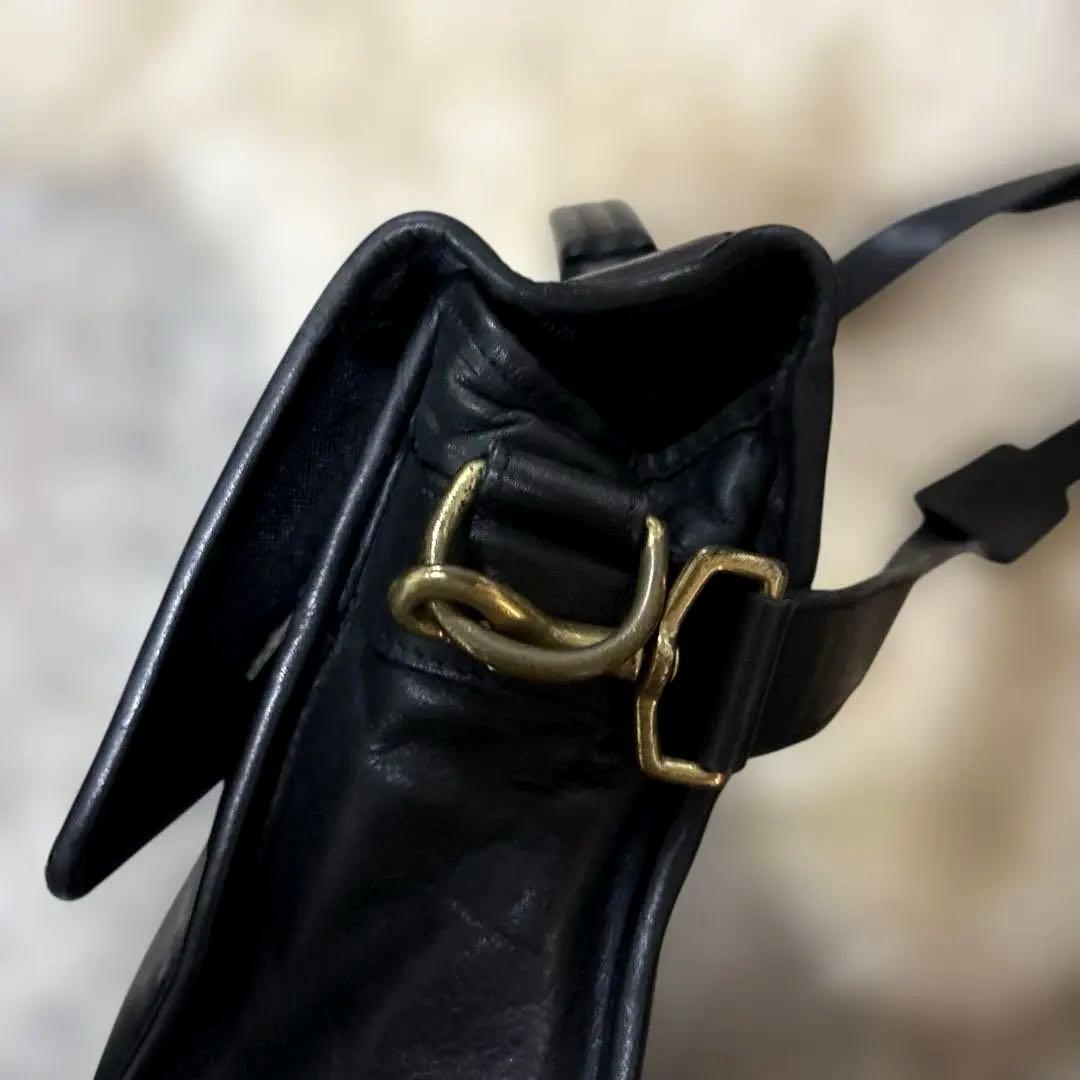 コーチold coachブラックレザービジネスバッグ　40×29×10 大きめ