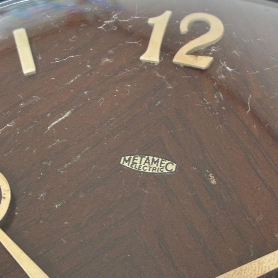 メンテ品 イギリス ヴィンテージ mec テーブルクロック 置き時計