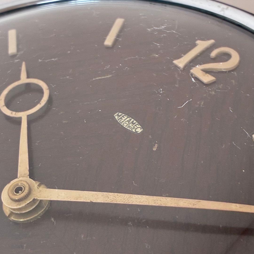 メンテ品 イギリス ヴィンテージ mec テーブルクロック 置き時計
