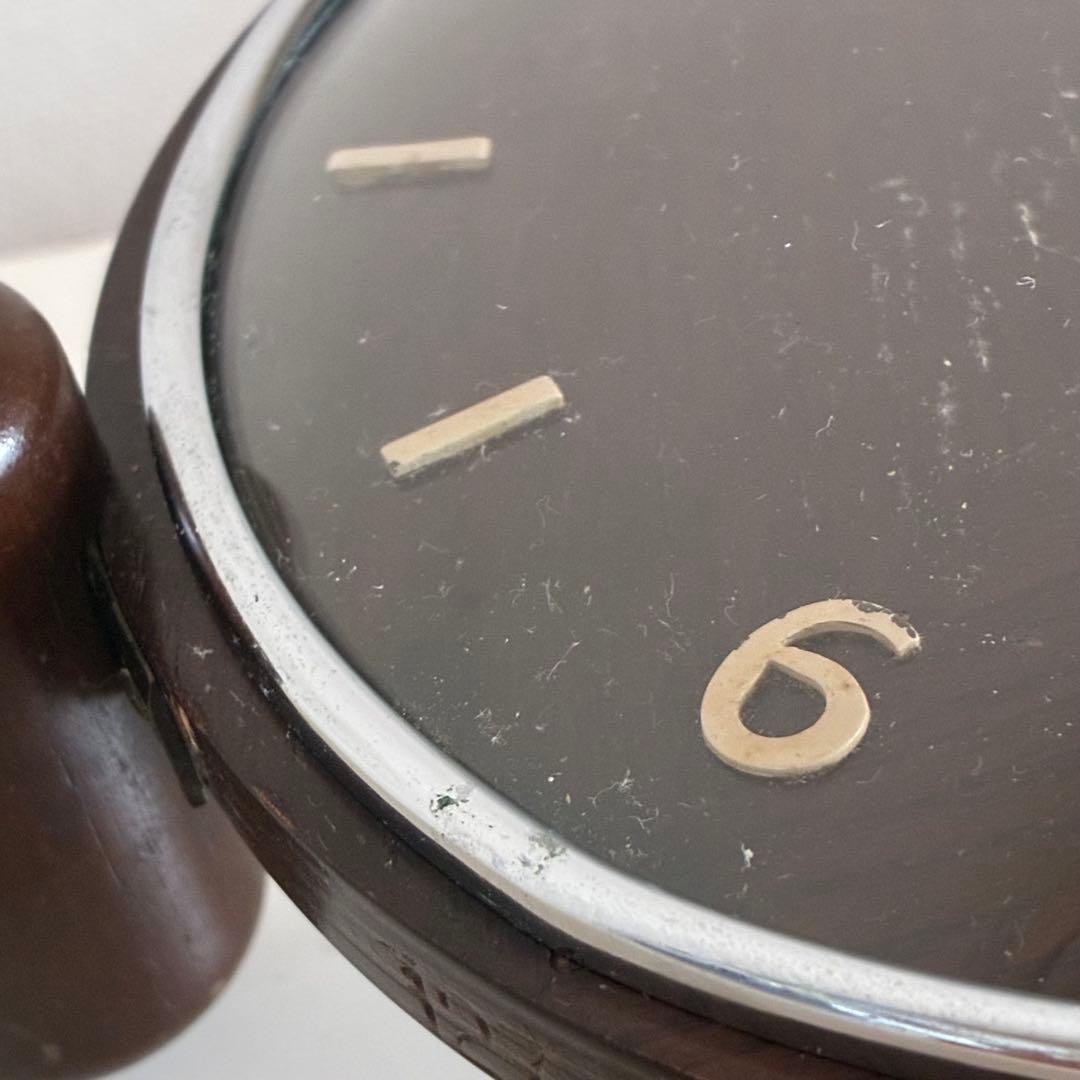 メンテ品 イギリス ヴィンテージ mec テーブルクロック 置き時計