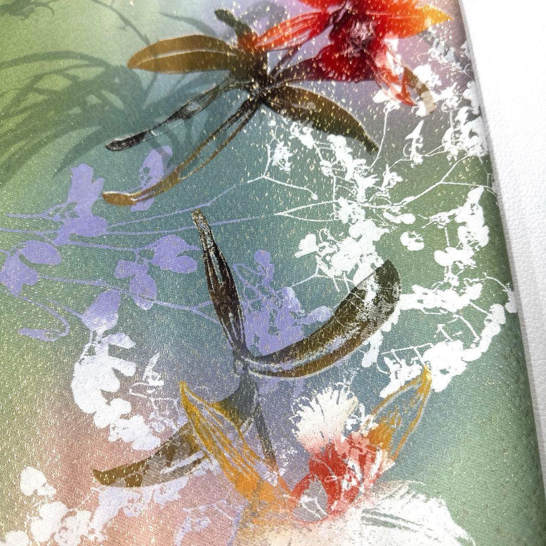 専用帯6030 ●日展作家 山本唯与志 レリーフ染 高級 正絹 袋帯