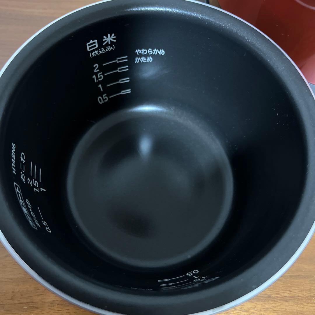 【美品】日立 IH炊飯器 おひつ御前 RZ-WS2M メラリックレッド