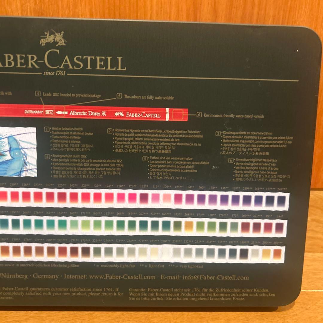 訳あり◆ファーバーカステル アルブレヒト・デューラー水彩色鉛筆 62色