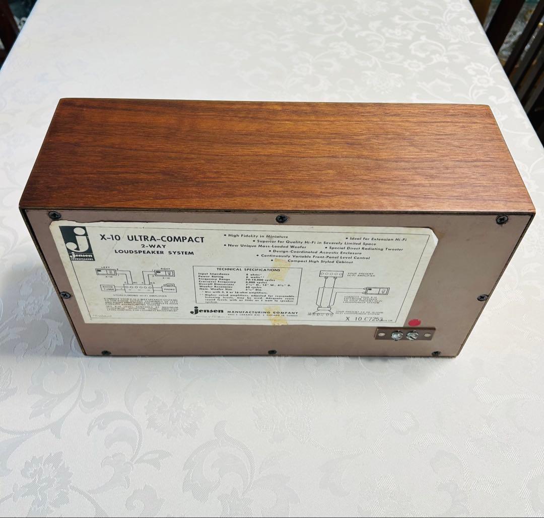 米ジェンセン X-10 2WAYスピーカー美品