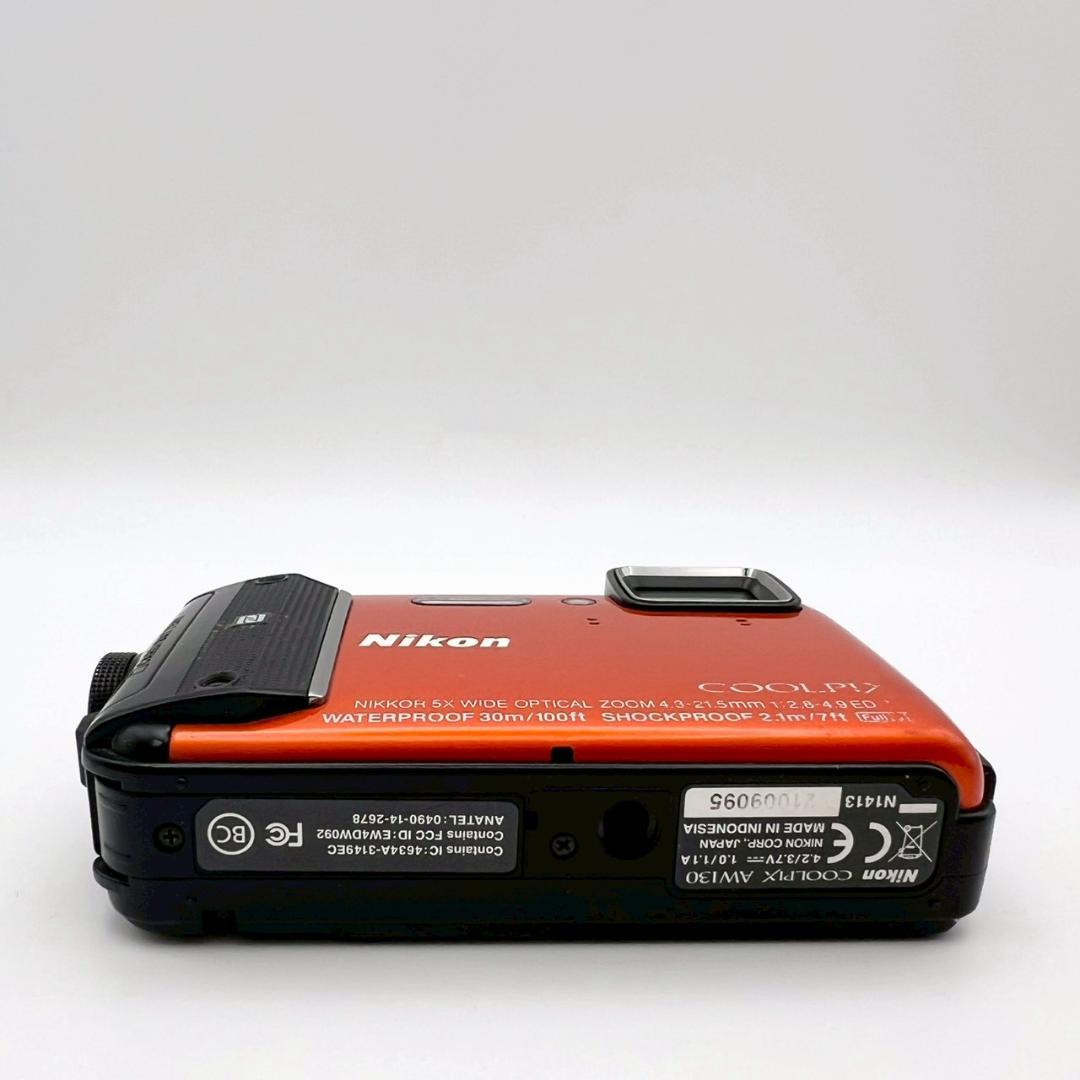 【完動品】Nikon COOLPIX AW130 コンデジ オレンジ 動作確認済