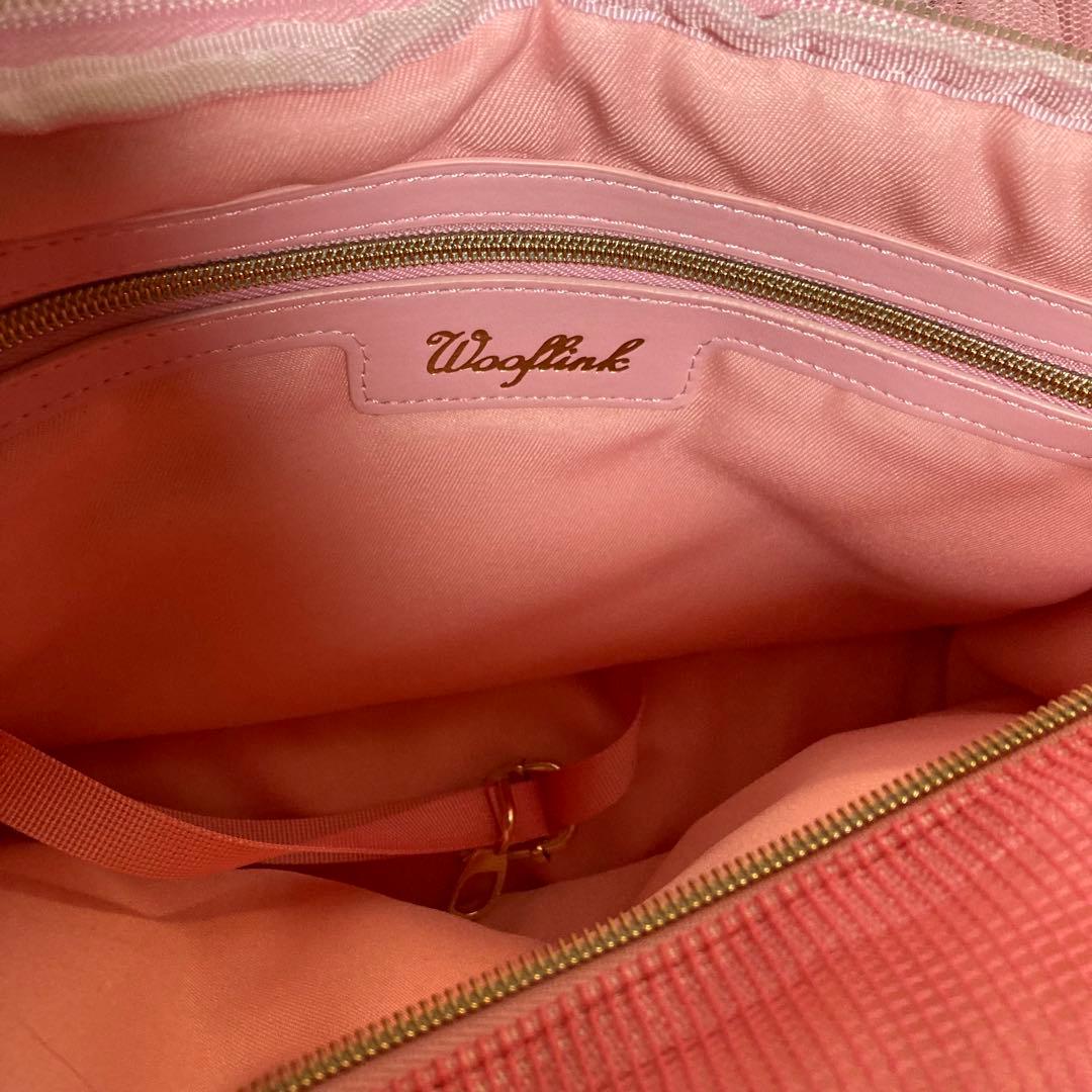 ウーフリンク WOOFLINK HUG ME BAG TULLE ピンク　新品