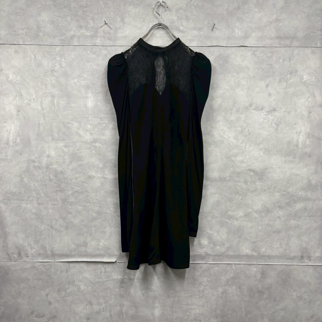 DOLCE & GABBANA レース 襟リボン デザイン ドレス N1842