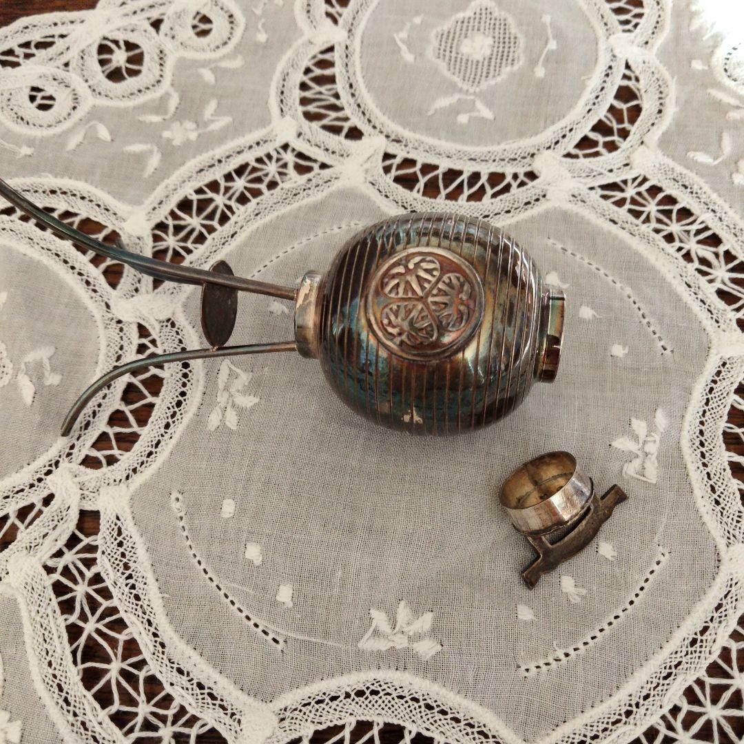 最終価格、和骨董、ペアーセット、日本製ア-ト、希少品シルバー、刻印有り