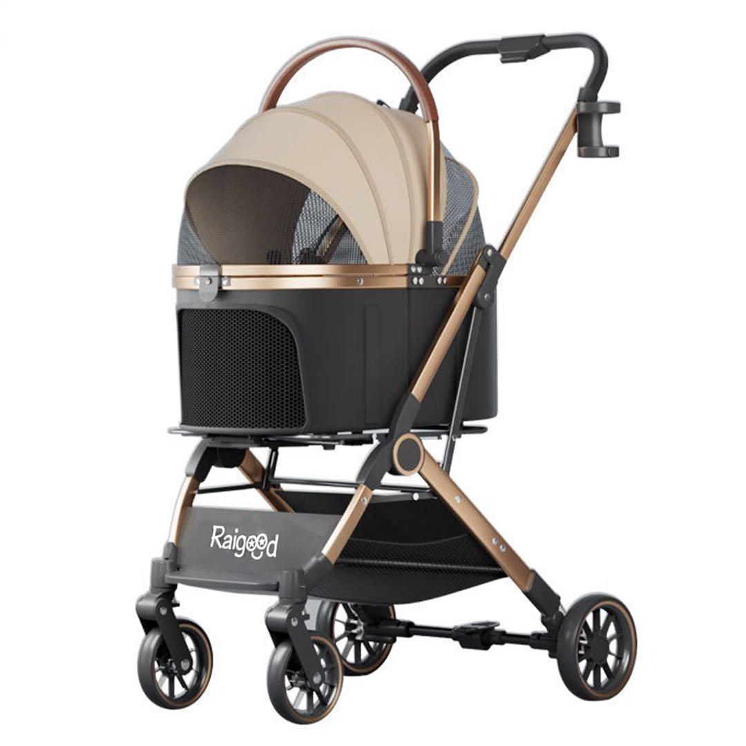 ペットカート　分離型キャリー　アイボリー