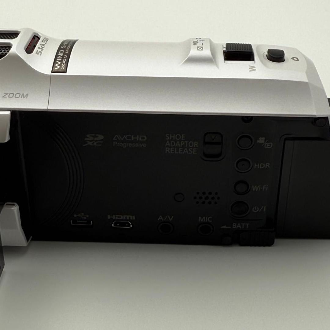 【美品】Panasonic HC-VX985M ホワイト　4Kビデオカメラ