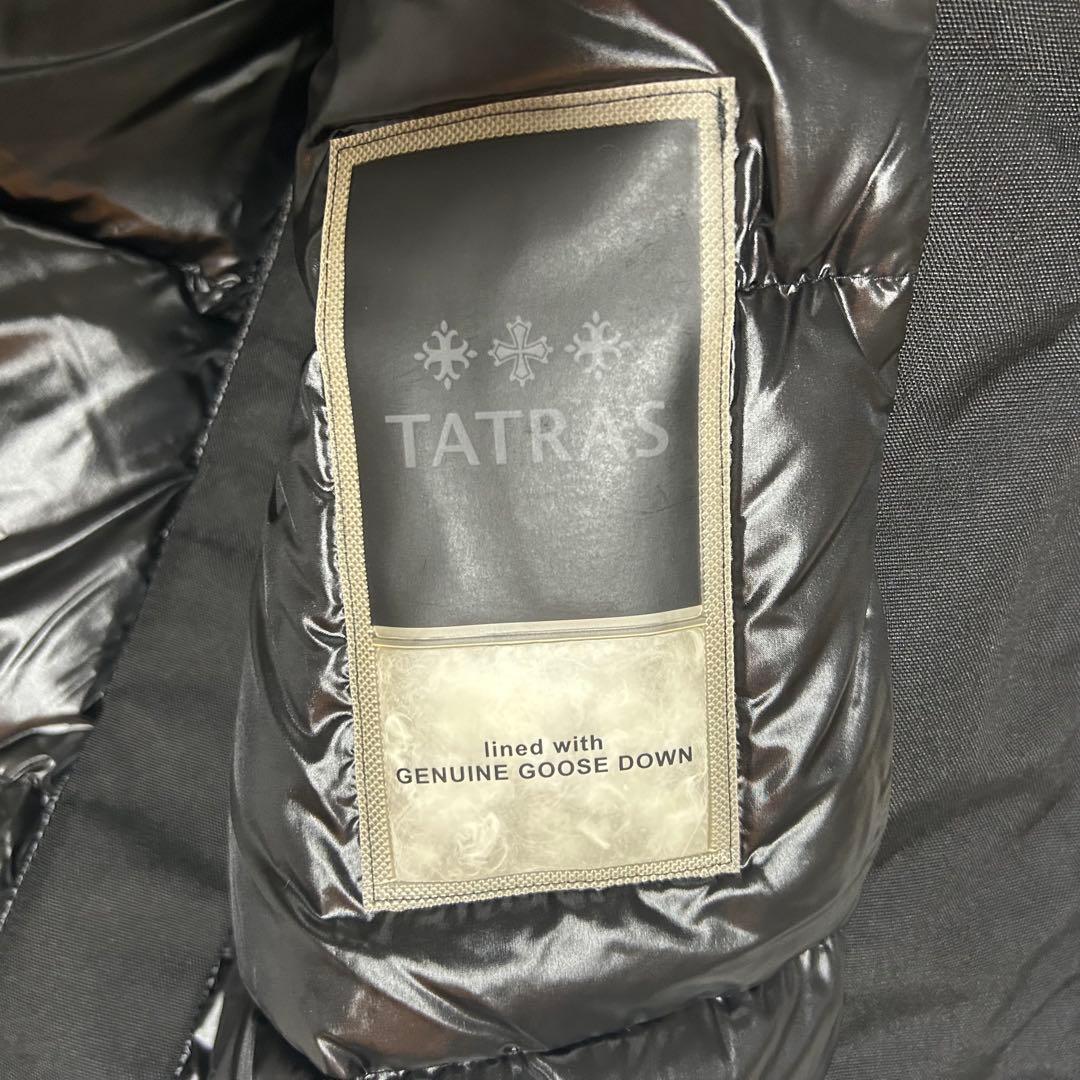 【極美品】TATRAS タトラス ボラスコ ダウンコート　ファー　黒 メンズ　3