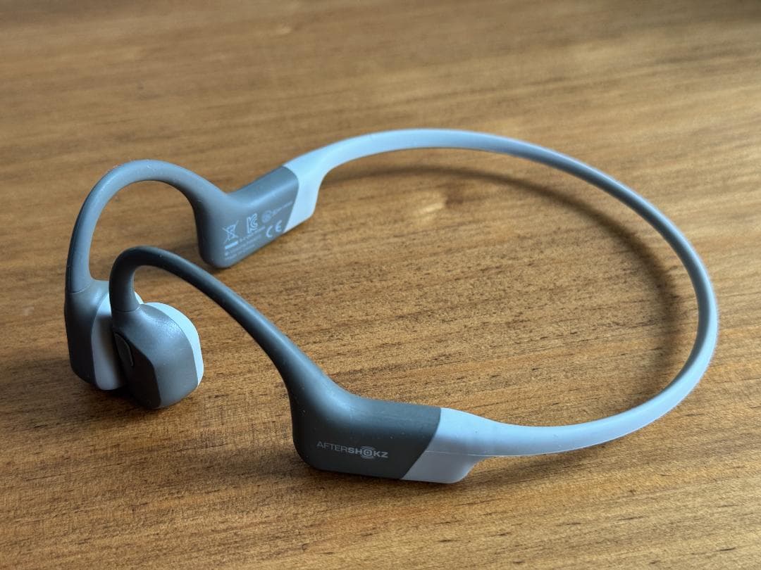 AfterShokz Aeropex 骨伝導イヤホン グレー