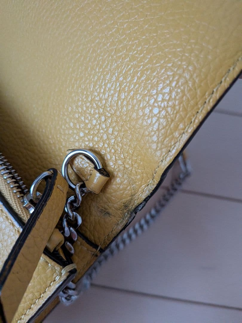 JIMMY CHOO イエロー スタースタッズ ショルダーバッグ