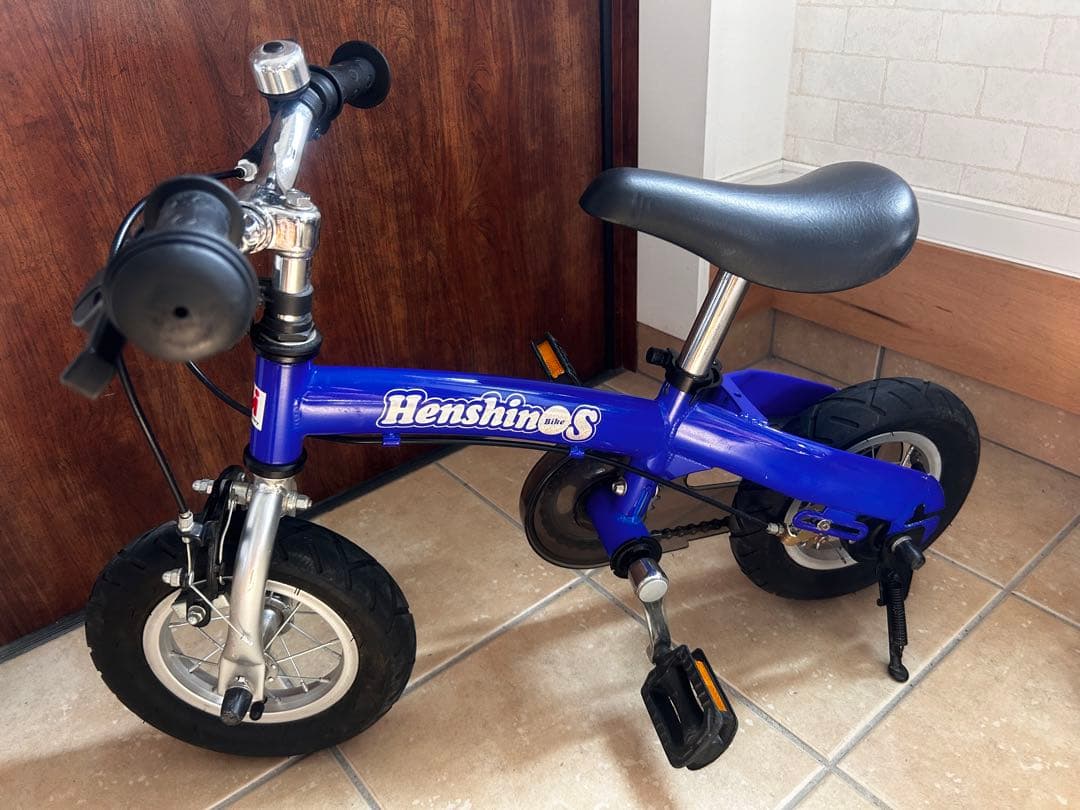 【へんしんバイクS】 ブルー 青 サドル2サイズ、プロテクター付