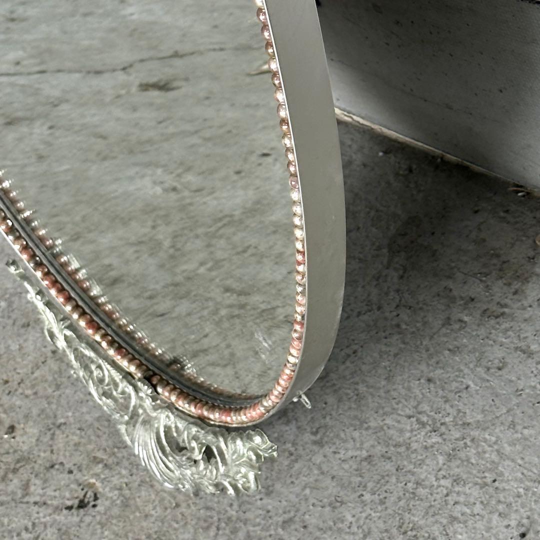 ✦豪華装飾✦ 楕円ヴィンテージ大型ミラー 貴族風 ロココ調デザイン　バロック調