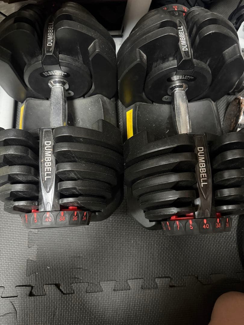 ウエイトプレートとダンベルセット（ベンチ）（セーフティーバー（福岡県内運びます）