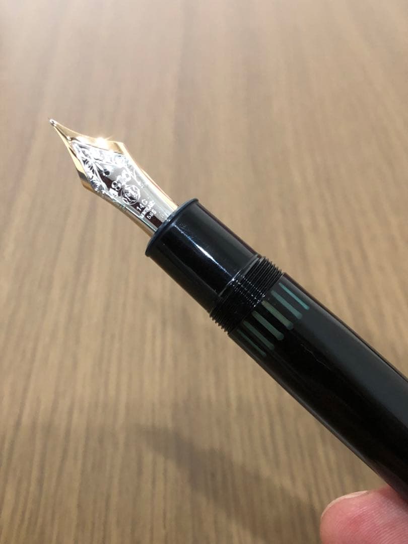 【希少・調整済み】モンブラン 149 14C 中白 二段エボナイト芯 万年筆