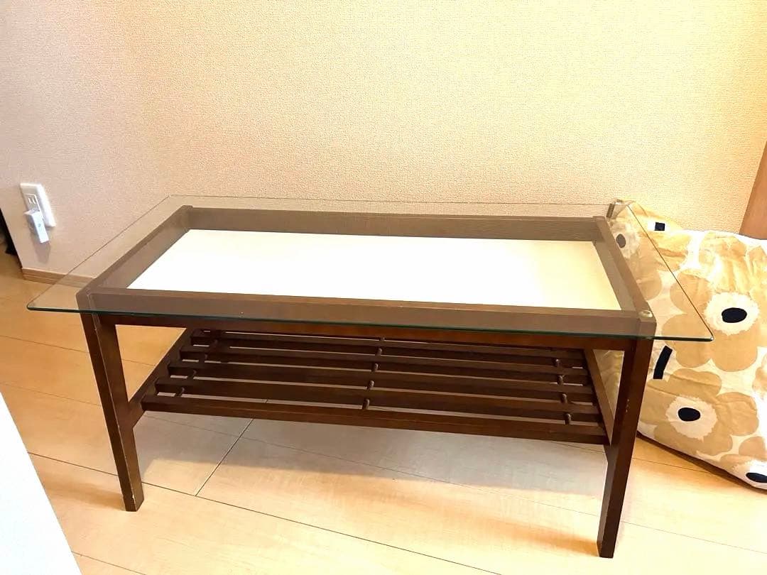 ガラス天板 ローテーブル センターテーブル