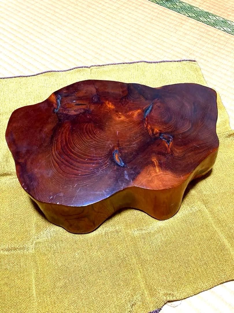 屋久杉　花瓶　印あり