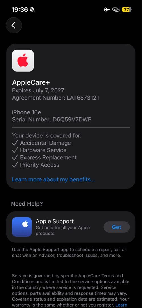 美品 Apple iPhone 16e 2024年販売 ホワイト 128GB