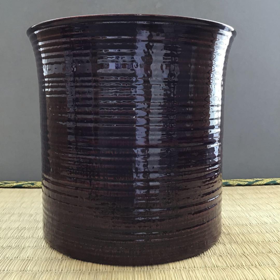 茶道具　竹節　棒ノ先建水　張貫師　村瀬玄之作　葆光斎書付　共箱　S125KS