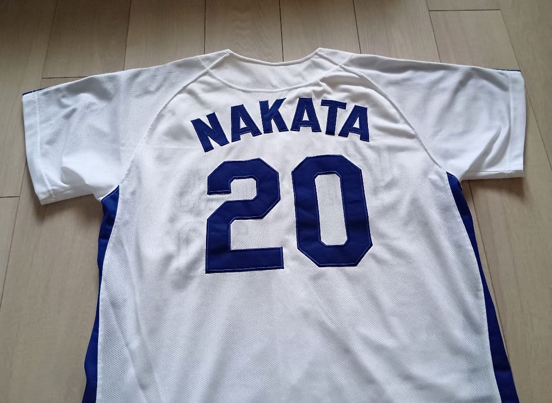 【当時物】中日　ドラゴンズ　中田　ホーム　ユニフォーム　ミズノ　M-L
