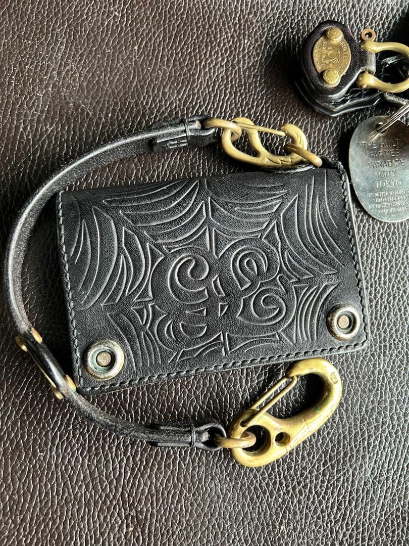グロックレザー　レザーウォレットコード　 ブラス　スパイダー　サンダー　GL