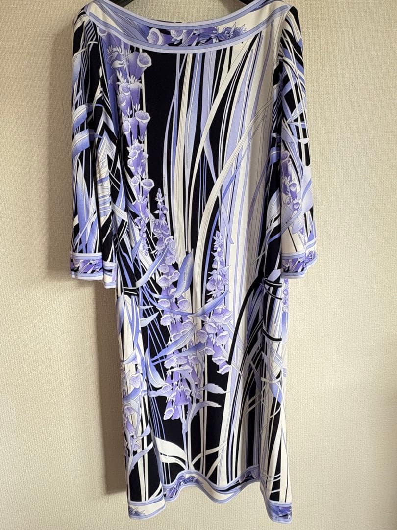 レオナール42サイズ七分袖ワンピース