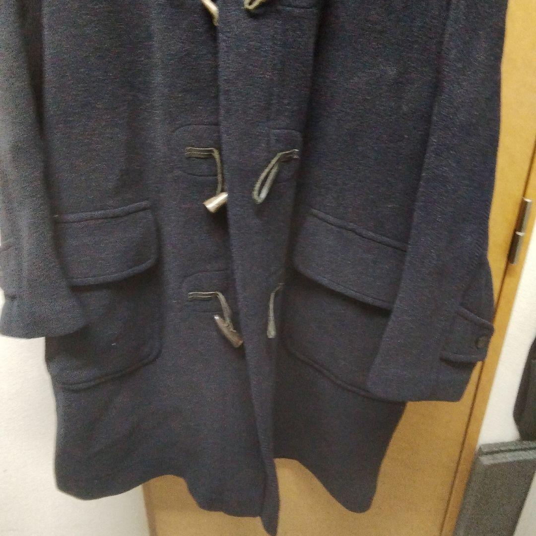 ★【ムーアブルック生地】英国製 オースチンリード 黒 ダッフルコート サイズL