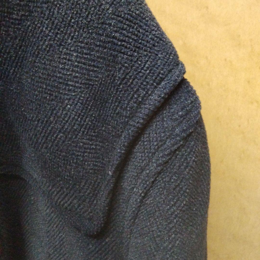 ★【ムーアブルック生地】英国製 オースチンリード 黒 ダッフルコート サイズL