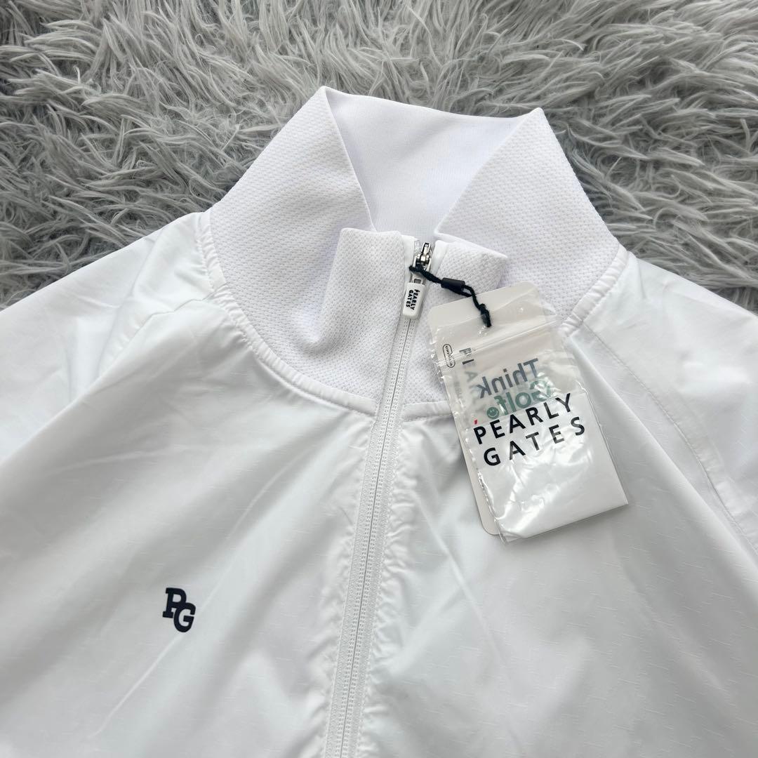 新品　パーリーゲイツ　ジャケット　ナイロン　ストレッチ　春用　ホワイト　2