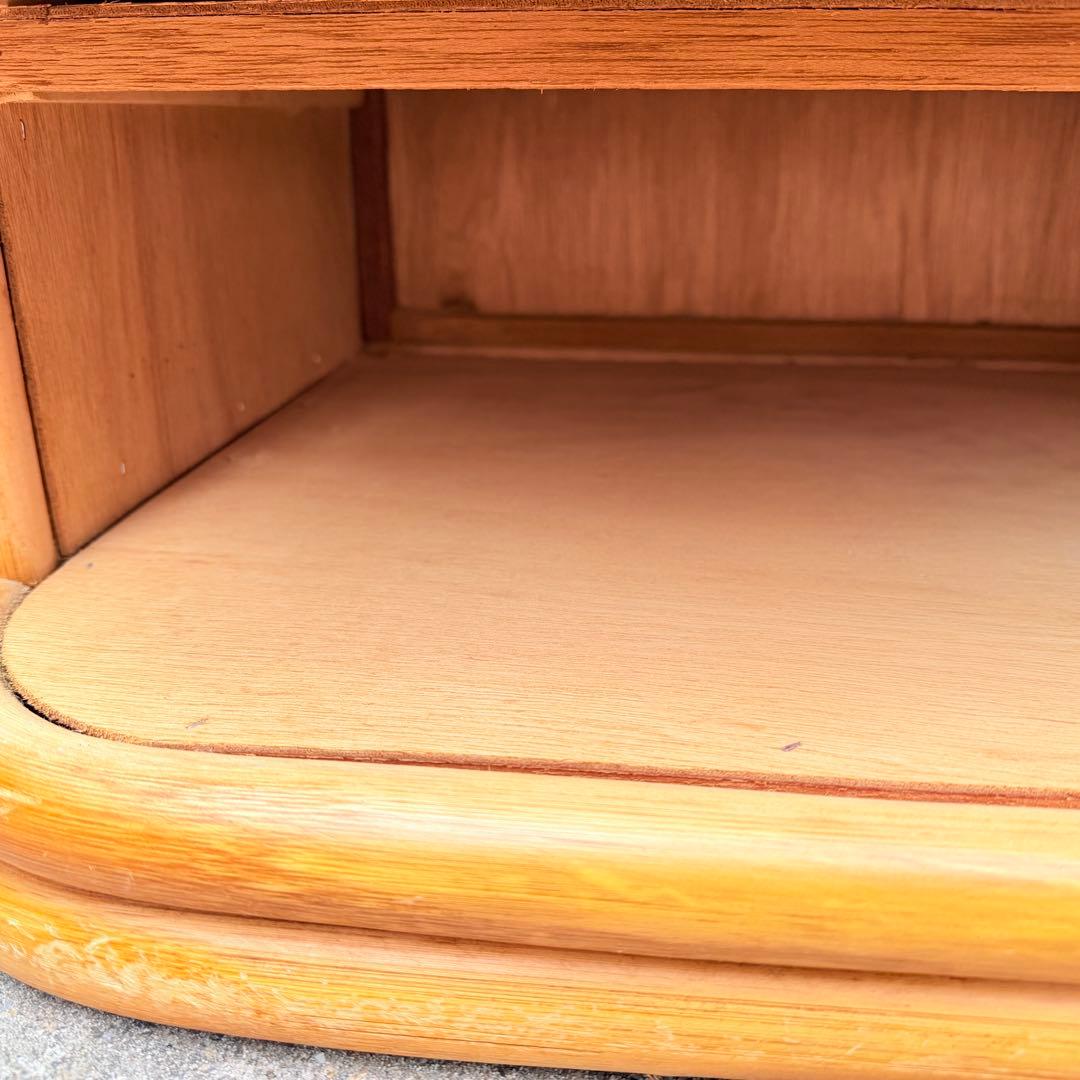 ラタン　5段　籐　棚　チェスト　アンティーク