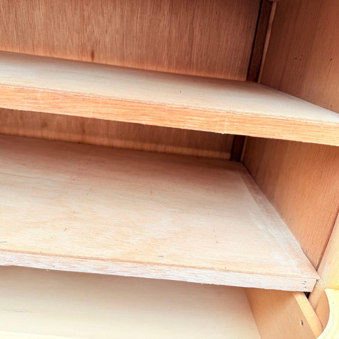 ラタン　5段　籐　棚　チェスト　アンティーク