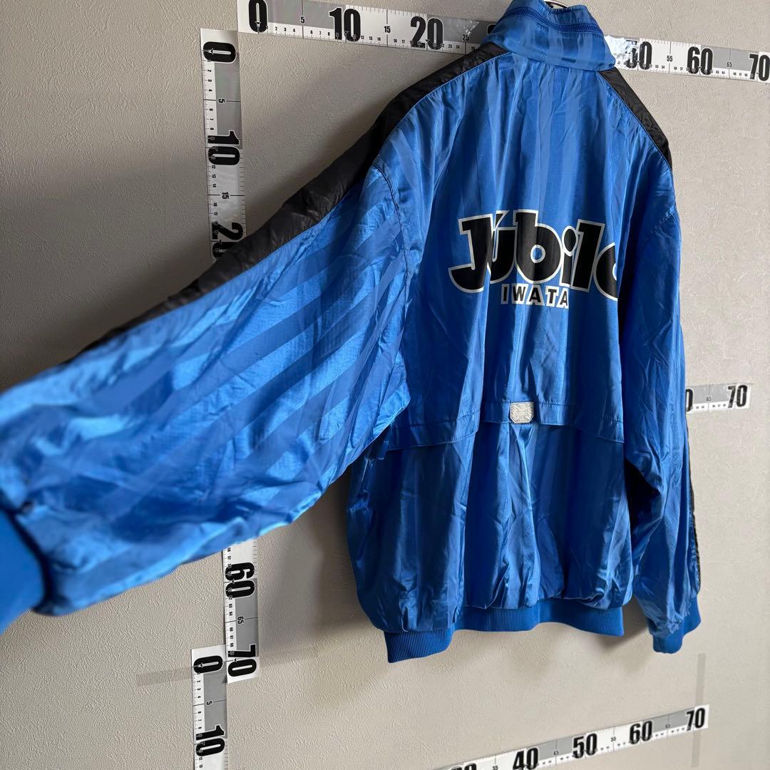 青黒 PUMA プーマ ヤマハ ジュビロ磐JUBILO ナイロンジャケット ML