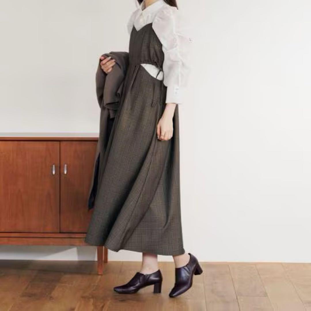 HIMIKO 卑弥呼　スクエアトゥサイドゴアパンプス/631310 22.5cm