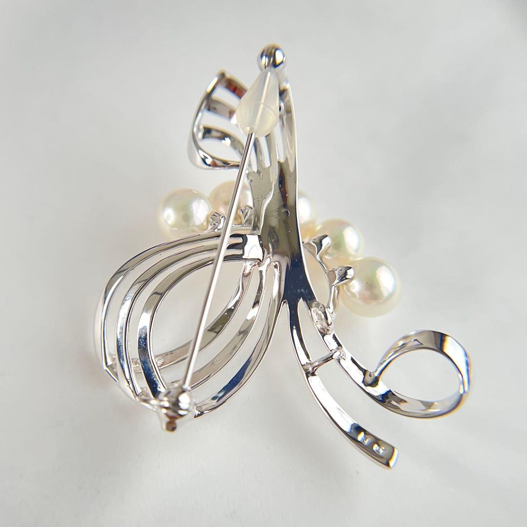 【買取店】美品 MIKIMOTO ブローチ 本真珠 銀製 Silver