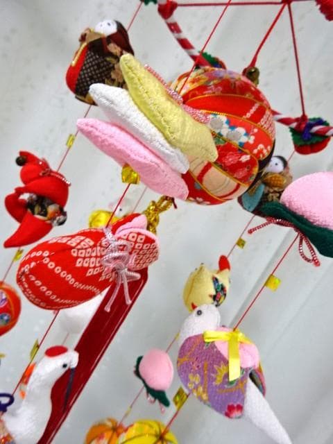 【3】縁起の良い柳川さげもん　木目込み鞠　吊るし雛　ハンドメイド　ひな祭り