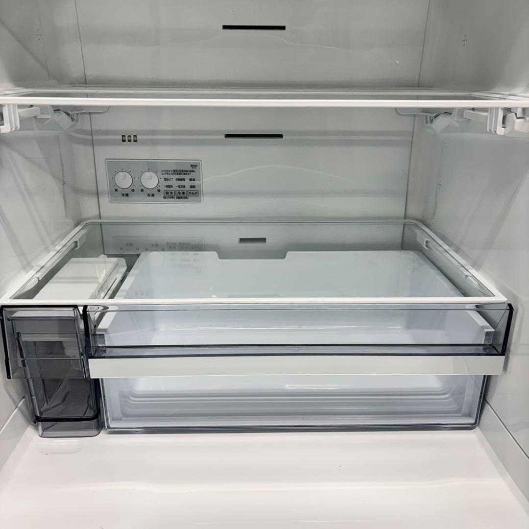 540東芝 24年製 大型冷蔵庫 ガラス割れあり 完動品　300L強　自動製氷