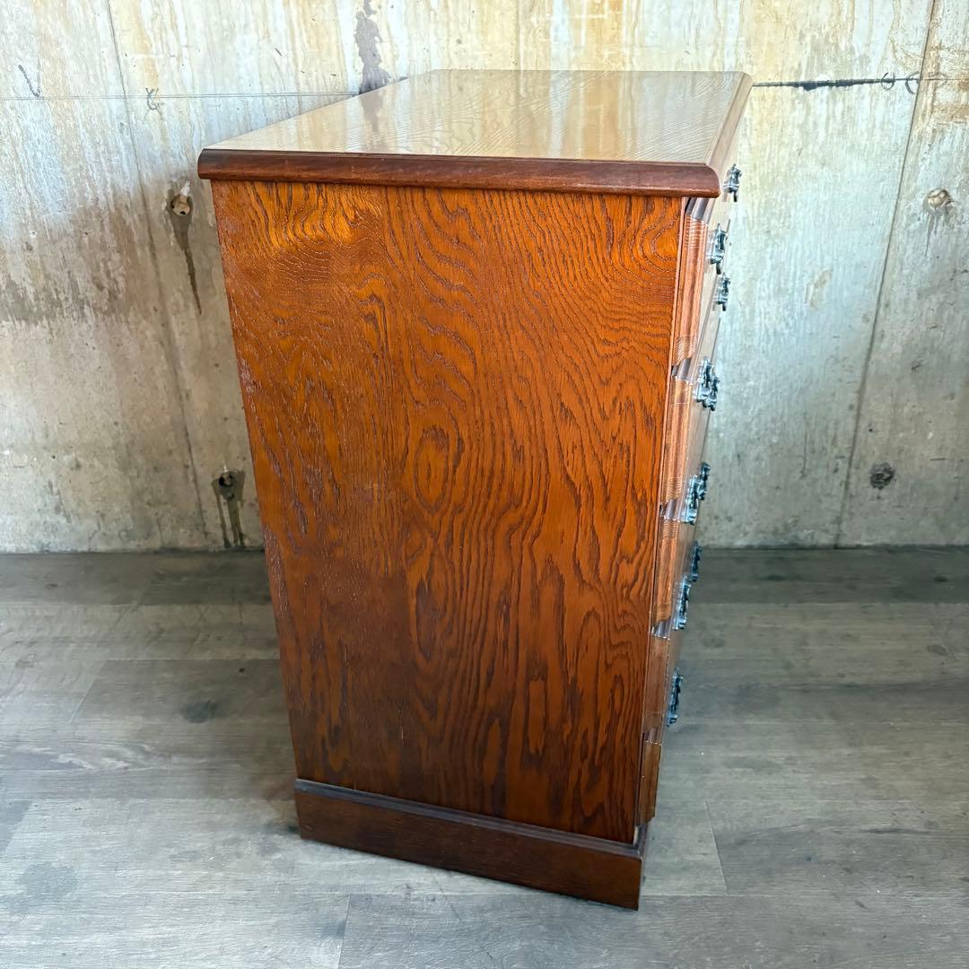 越後民芸家具　5段チェスト　民芸箪笥　クラシカル　②