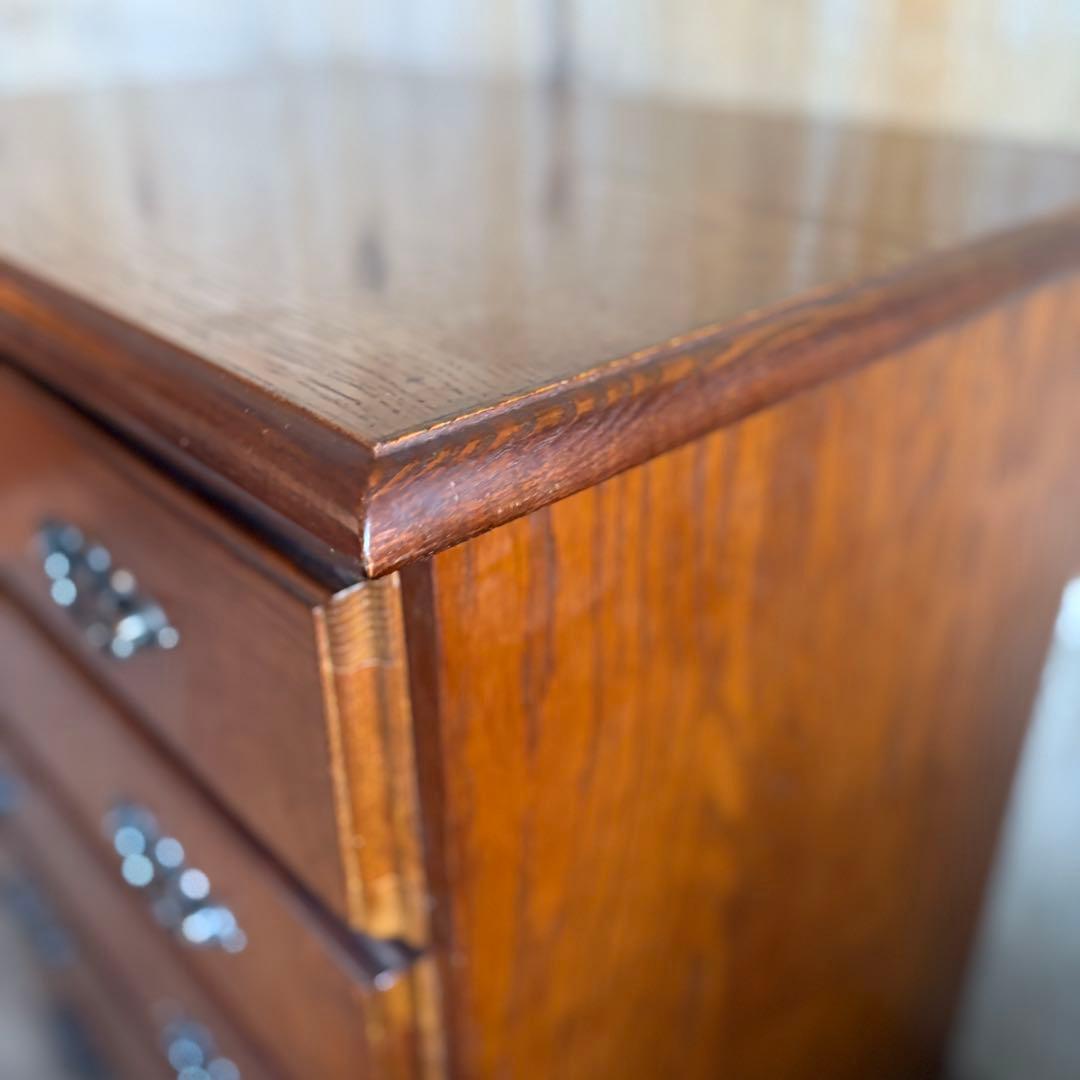 越後民芸家具　5段チェスト　民芸箪笥　クラシカル　②