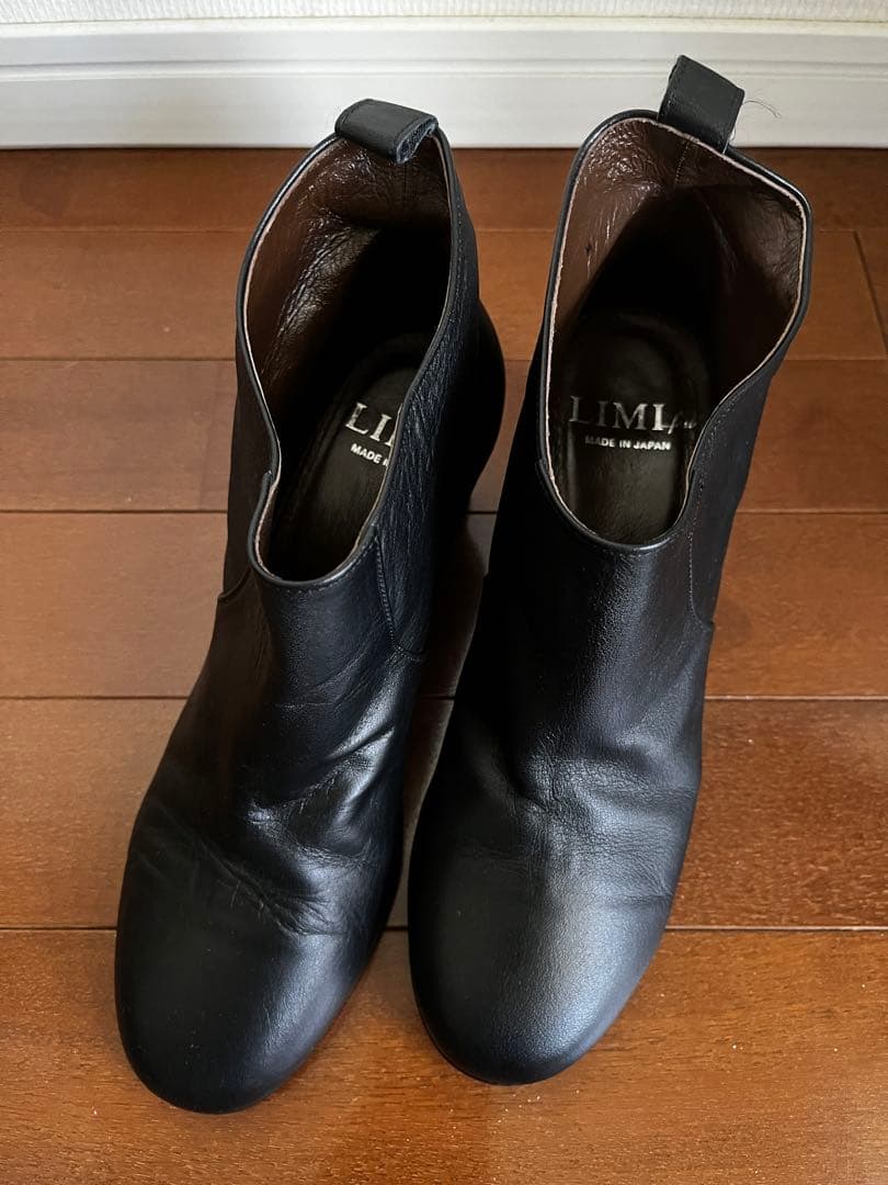 リミフゥ LIMI feu レザーショートブーツ 靴ブーティー