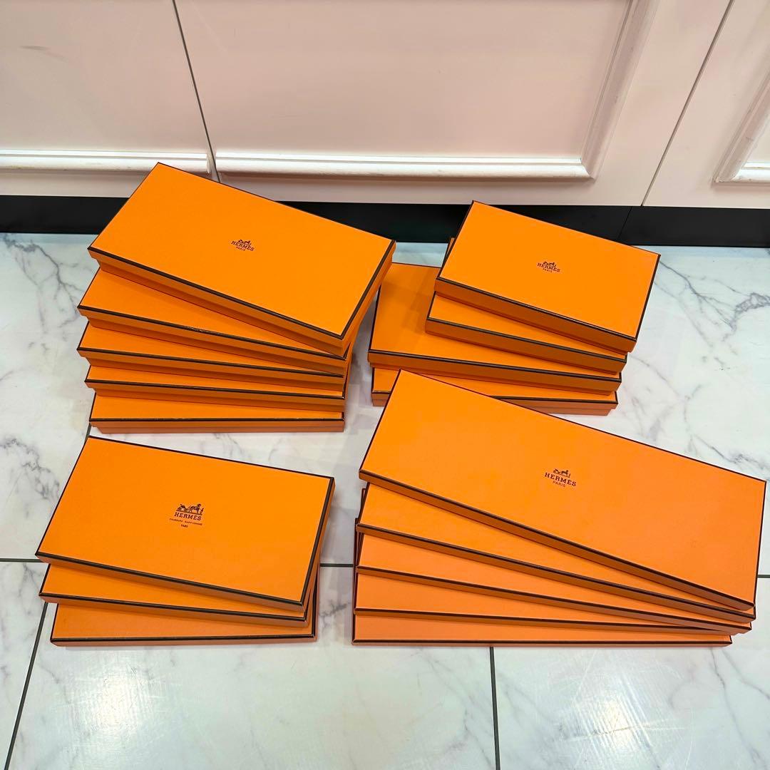 HERMES　エルメス　オレンジ　空箱　化粧箱　59個セット