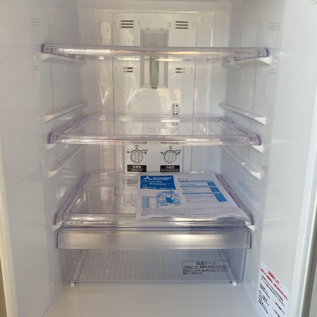 2017年製　三菱　ノンフロント冷蔵庫　MR-P15A-S形