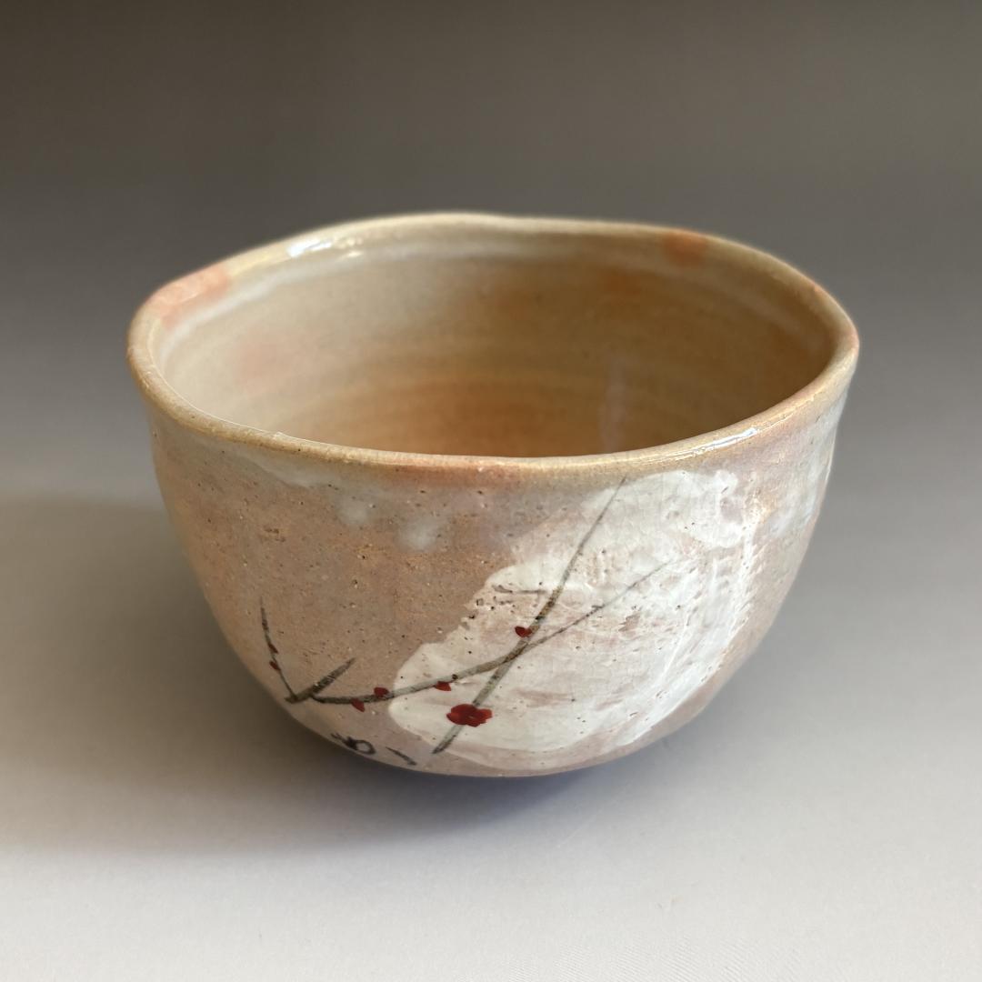 16代永楽善五郎　即全　乾山写梅月絵茶碗　堀内宗完　兼中斎好書付　茶道具　表千家