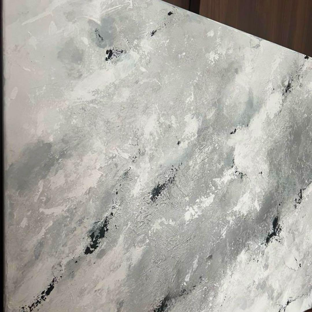 大型アート　アート　モダン　クラシック　ホワイト　シルバー　グレー　ブラック